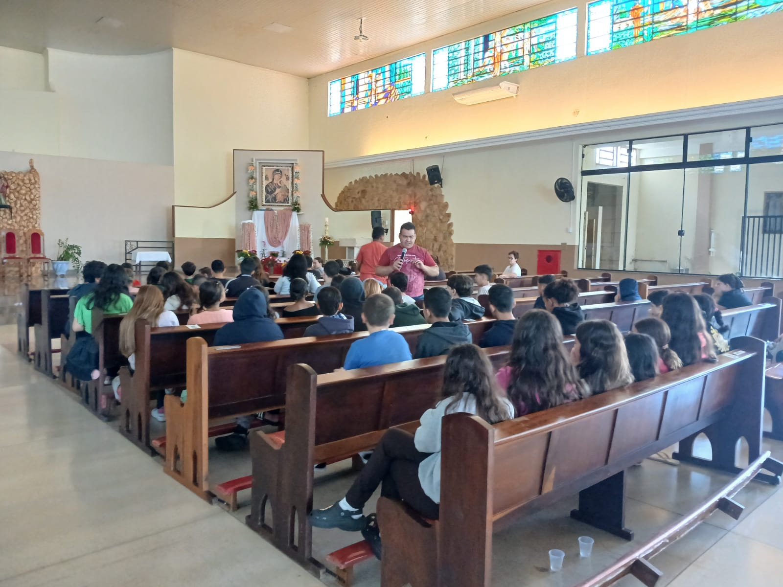 Momento de fé e devoção